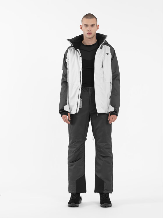 4F 4F Παντελόνι σκι 4FAW23TFTRM402 Γκρι Regular Fit