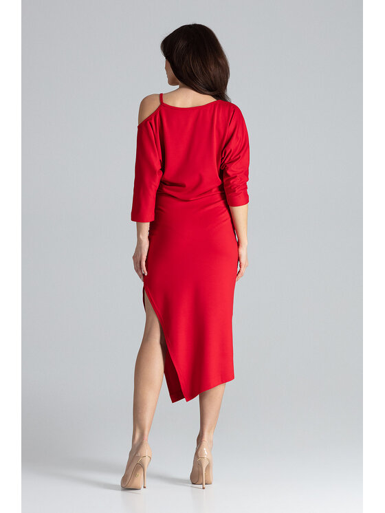 Lenitif Lenitif Vestito K479 Rosso Regular Fit