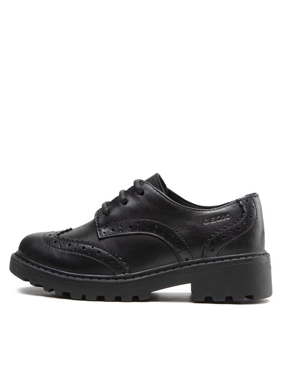 Geox Geox Oxford cipők J Casey G. N J6420N 00085 C9999 M Fekete