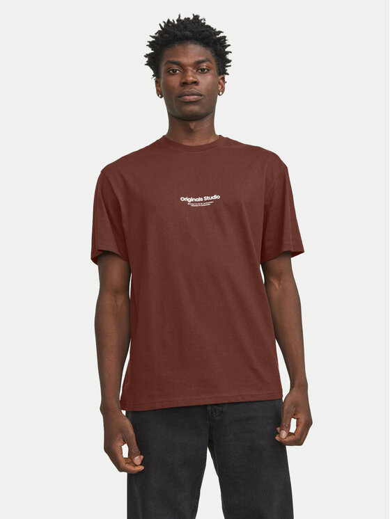 Jack&Jones Jack&Jones Majica Vesterbro 12240121 Rjava Relaxed Fit