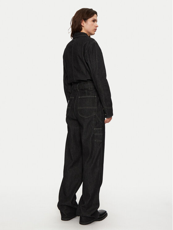 Lee Lee Kezeslábas Chore 112356511 Fekete Relaxed Fit