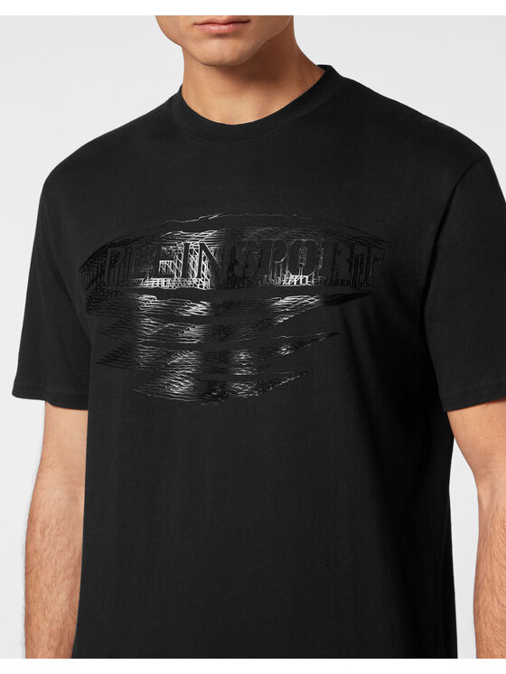 Plein Sport Plein Sport T-Shirt 13037 Czarny Regular Fit