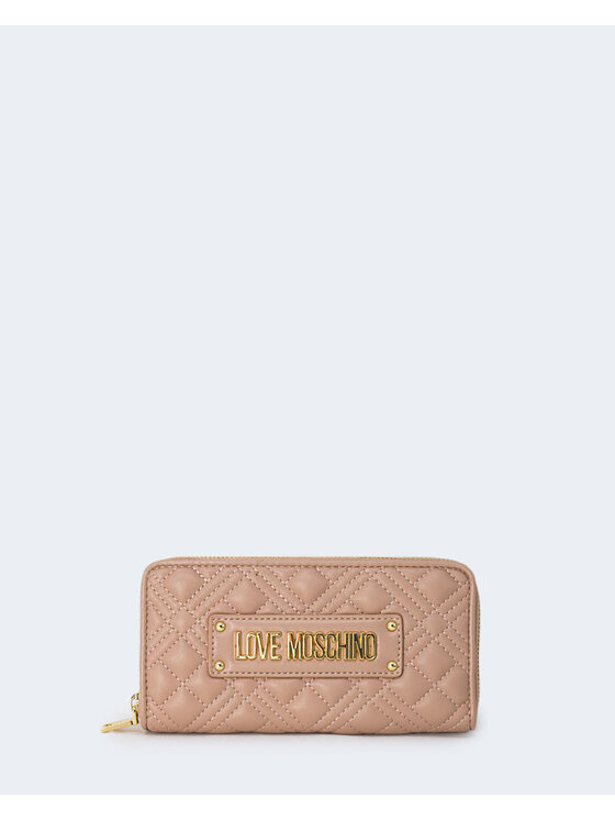 Portfel LOVE MOSCHINO, Różowy, QUILTED PU
