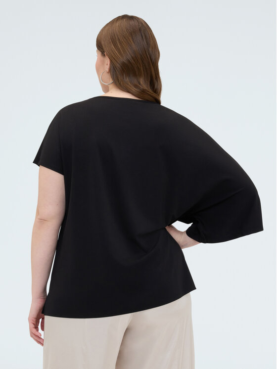 Fiorella Rubino Fiorella Rubino Bluzka G04SL008929N033 Czarny Boxy Fit