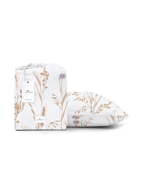 White pocket White pocket Komplet pościeli satynowa Biały