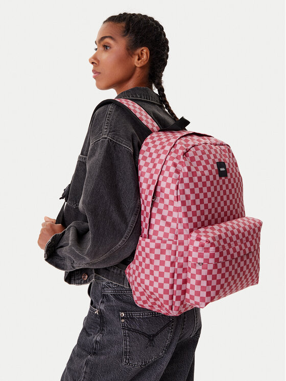 Vans Vans Rucksack Old Skool Check VN000H4XZRY1 Rosa