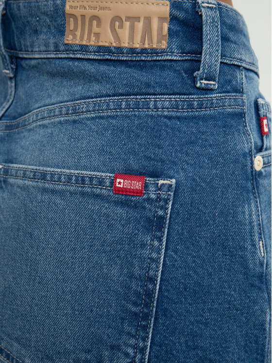 BIG STAR BIG STAR Szorty jeansowe AYAKO_294_110 Niebieski Basic Fit