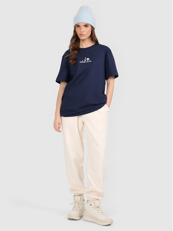 4F 4F T-Shirt SUMMIT BLISS Granatowy Oversize