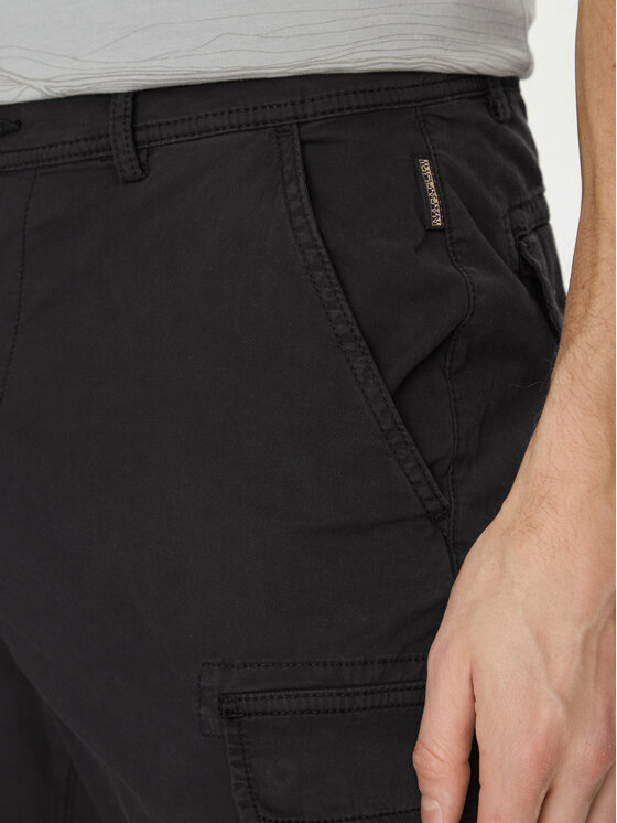 Napapijri Napapijri Kalhoty z materiálu NP0A4IDQ0411 Šedá Regular Fit