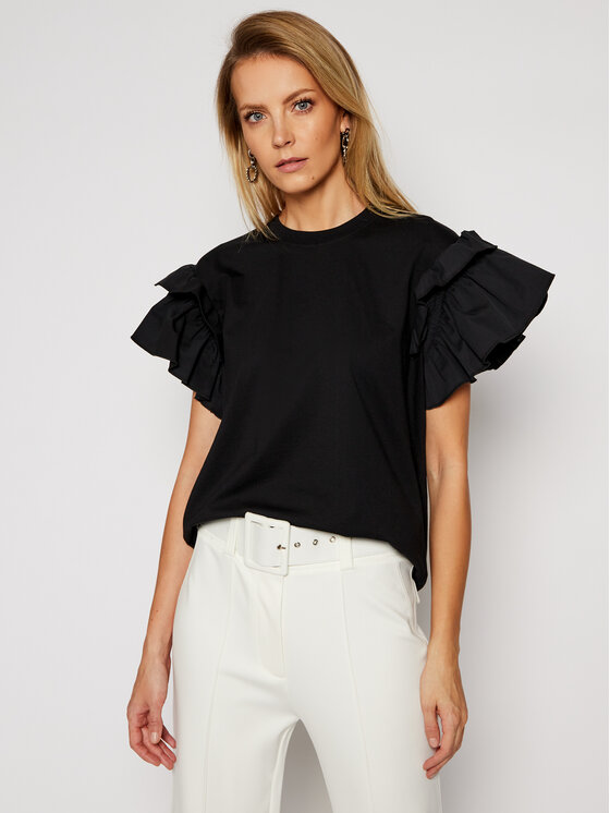 Victoria Victoria Beckham Victoria Victoria Beckham T-Shirt Single 2121JTS002406A Μαύρο Regular Fit