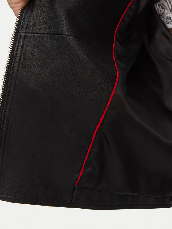 HUGO HUGO Biker dzseki Laridas 50533803 Fekete Regular Fit