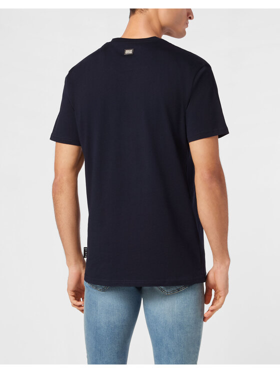 PHILIPP PLEIN PHILIPP PLEIN T-Shirt 22839 Granatowy Regular Fit