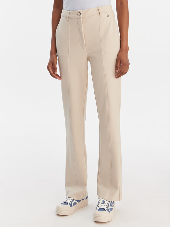 Guess Pantaloni din material W6RB11 KCMU2 Bej Straight Leg