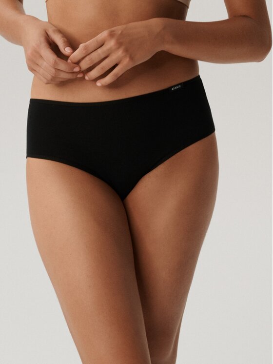 Atlantic Atlantic Figi klasyczne folded elastic classic Czarny