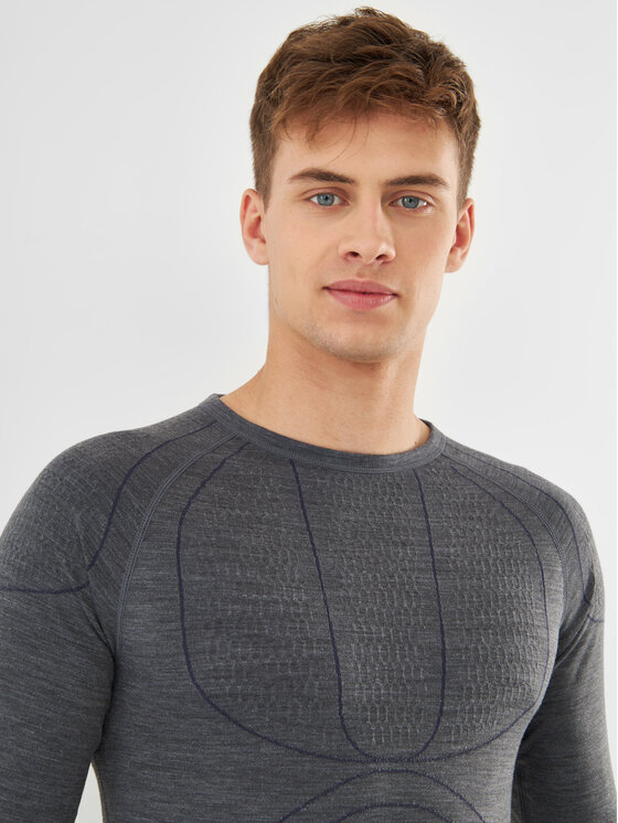 Viking Viking Komplet bielizny termoaktywnej Lan Pro Merino Szary