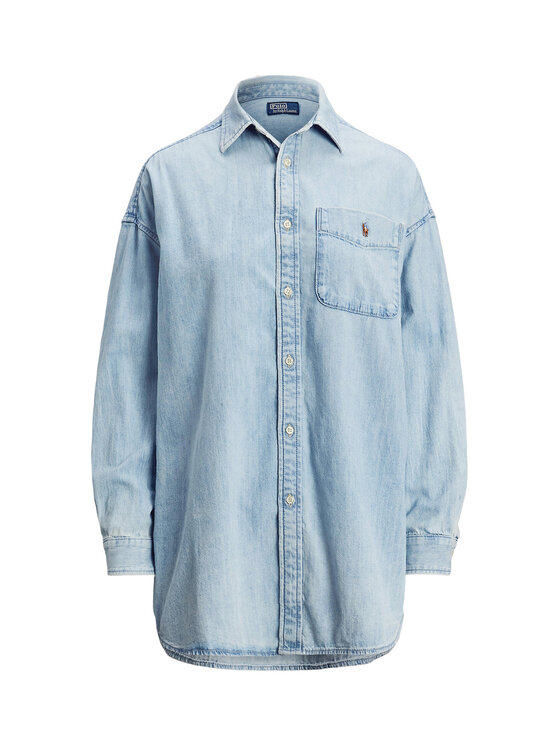 Polo Ralph Lauren Polo Ralph Lauren Τζιν πουκάμισο 211964726001 Μπλε Oversize