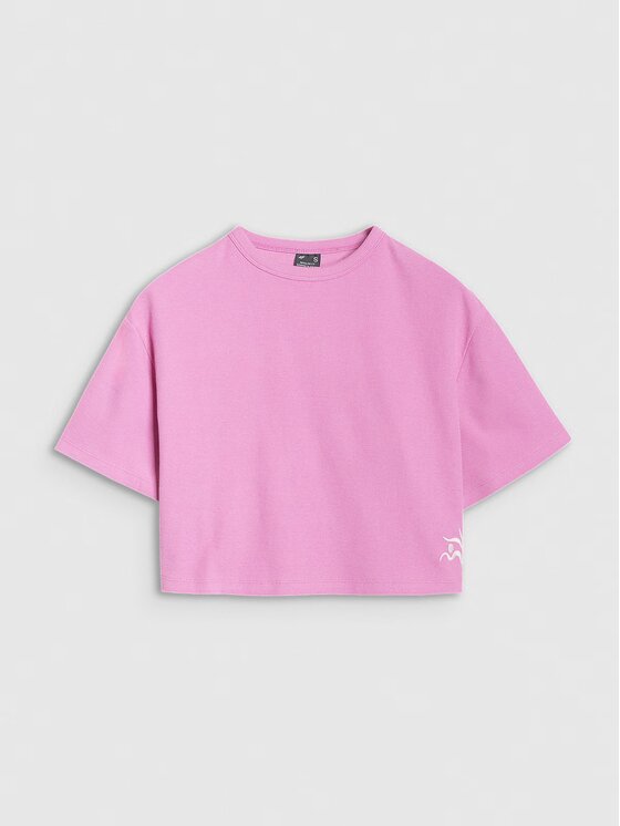 4F 4F T-shirt 4FWSS25TTSHF1977-54S Rosa Regular Fit