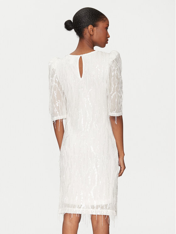 YAS YAS Cocktail obleka Bolina 26036529 Bela Slim Fit