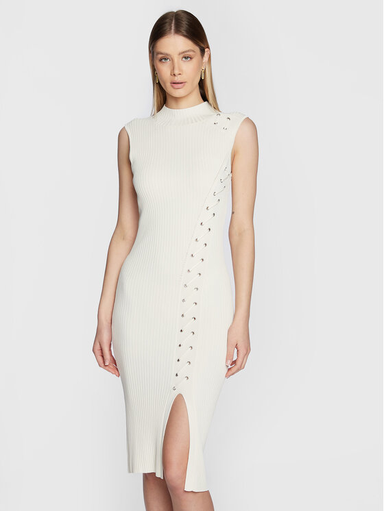 Vestito di maglia Louise W3RK40 Z2U00 Écru Slim