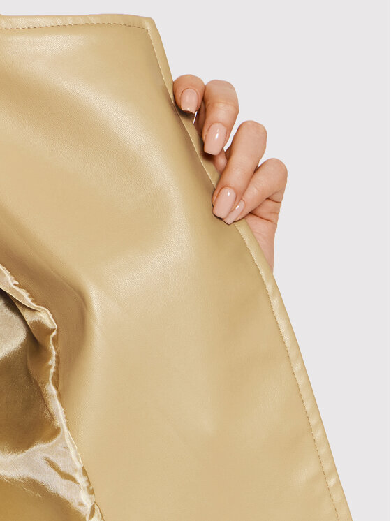 DeeZee DeeZee Giacca in similpelle Ivy PKH054 Beige Regular Fit