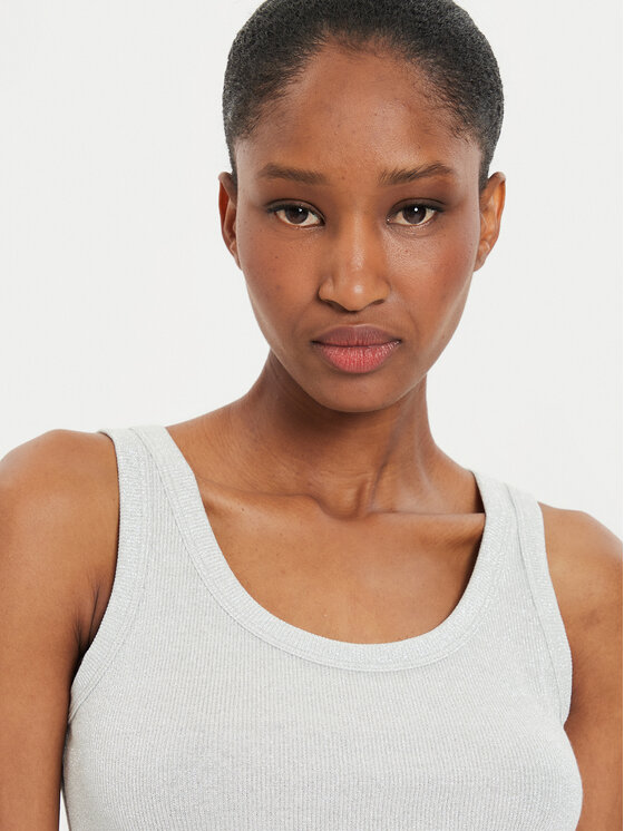 ViCOLO ViCOLO Top UB0009 Srebrna Regular Fit
