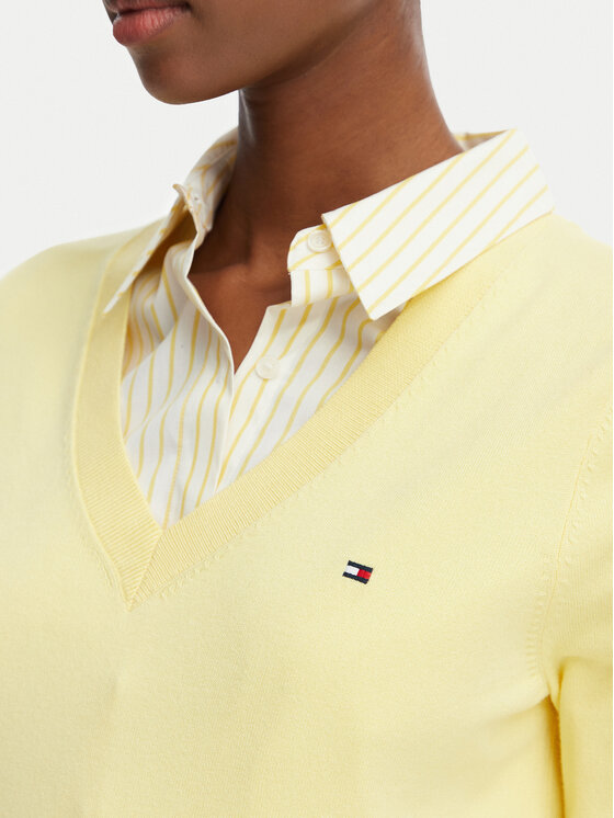 Tommy Hilfiger Tommy Hilfiger Maglione WW0WW40098 Giallo chiaro Regular Fit