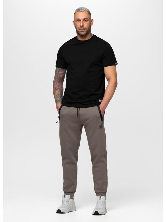 PITBULL PITBULL Spodnie dresowe DOGWOOD Brązowy jasny Regular Fit