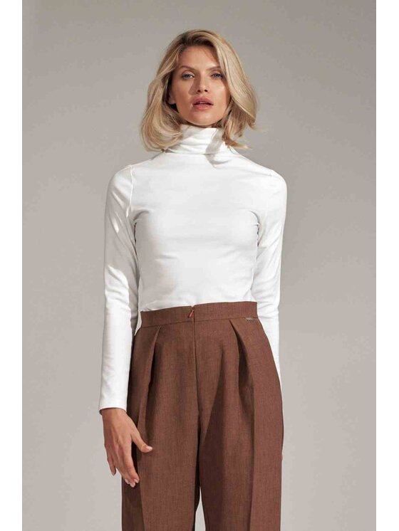 FIGL FIGL Halenka M729 Bílá Slim Fit