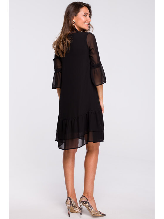 Stylove Stylove Abito da cocktail S160 Nero Regular Fit