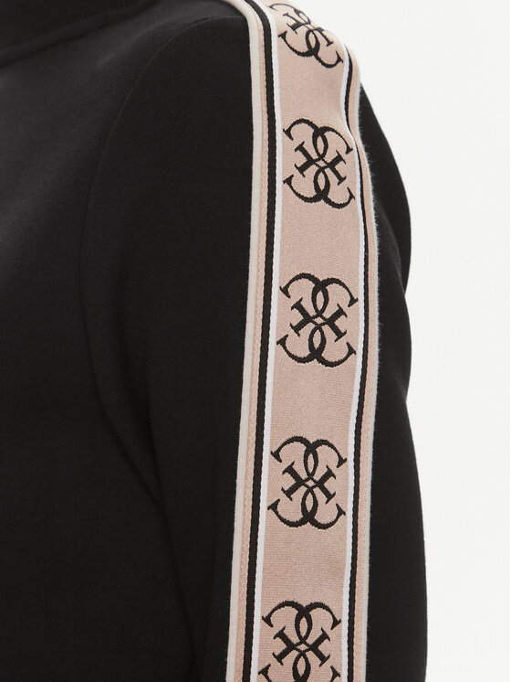Guess Guess Μπλούζα V3RQ12 KB3P2 Μαύρο Regular Fit