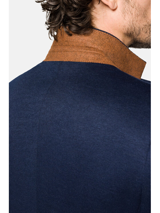 Lancerto Lancerto Marynarka Malcolm MA131123000022 Granatowy Slim Fit