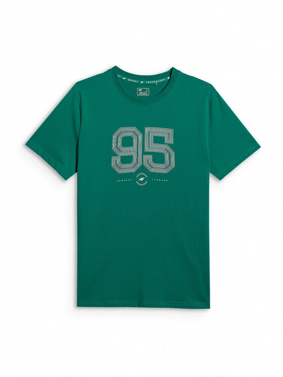4F 4F T-Shirt SPORTS CLUB Zielony Regular Fit