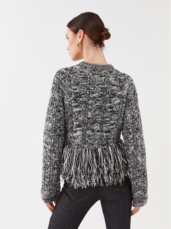 TWINSET TWINSET Kardigán 232TP3060 Fekete Regular Fit