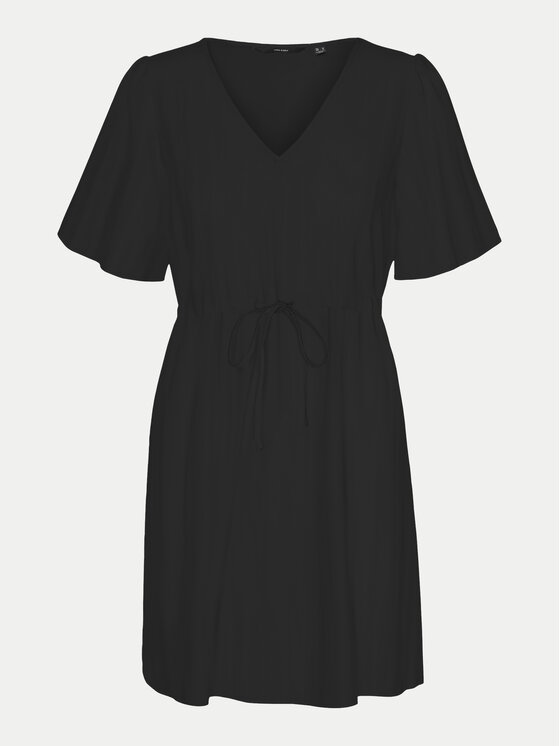 Vero Moda Vero Moda Sukienka letnia Mymilo 10303686 Czarny Regular Fit