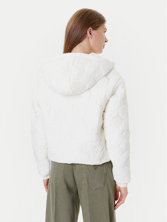 Guess Guess Átmeneti kabát V5YL03 WHEB2 Ekru Regular Fit