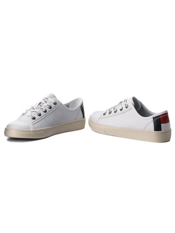 Tommy jeans light leather low cheap