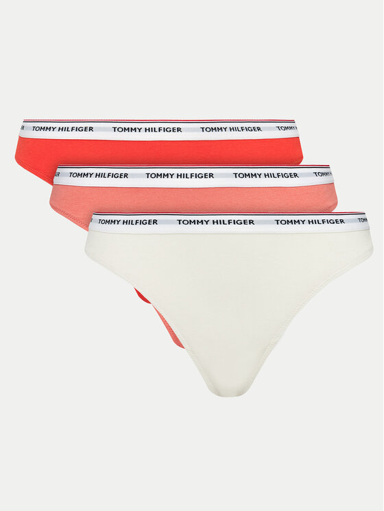 Tommy Hilfiger Tommy Hilfiger Sada 3 kusů string kalhotek UW0UW04894 Barevná