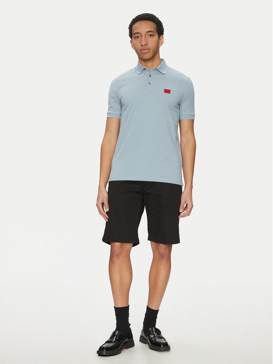 HUGO HUGO Polo Dereso232 50490770 Błękitny Slim Fit