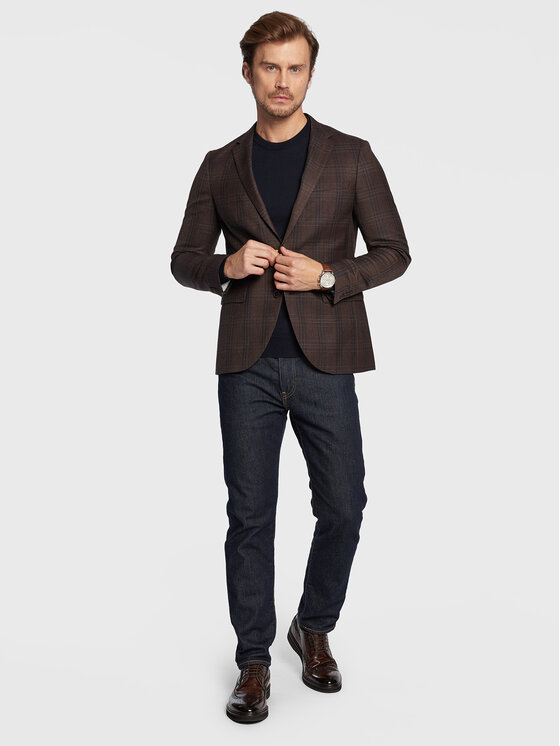 BOSS Boss Sweater Botto-L 50476364 Sötétkék Regular Fit