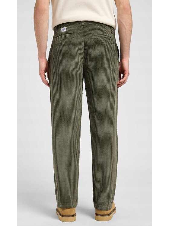 Lee Lee Chinosy Loose Workwear Chino Zielony Chino Fit