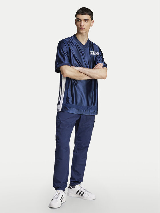 adidas adidas Marškinėliai Adibreak JD4248 Tamsiai mėlyna Loose Fit
