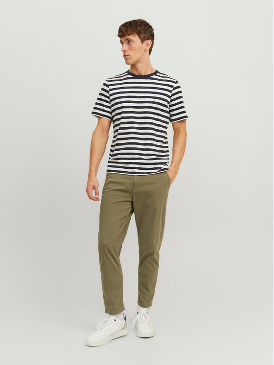 Jack & Jones Jack & Jones Chinosy Harlow 12242188 Zielony Tapered Fit