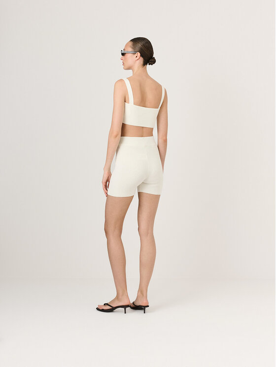 La Mania La Mania Biker shorts MIBEL Bianco Classic Fit