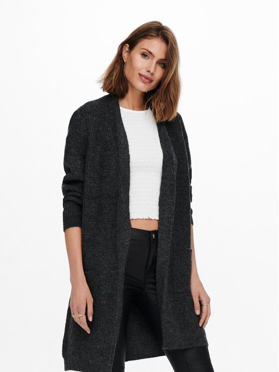 ONLY Kardigán 15179815 Sivá Regular Fit