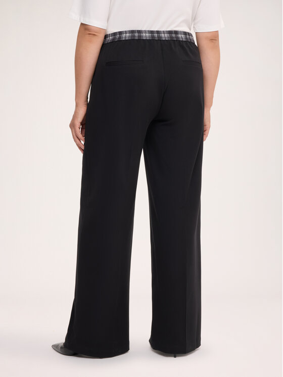 Fiorella Rubino Fiorella Rubino Pantaloni di tessuto P047T005372N0Z3 Nero Regular Fit