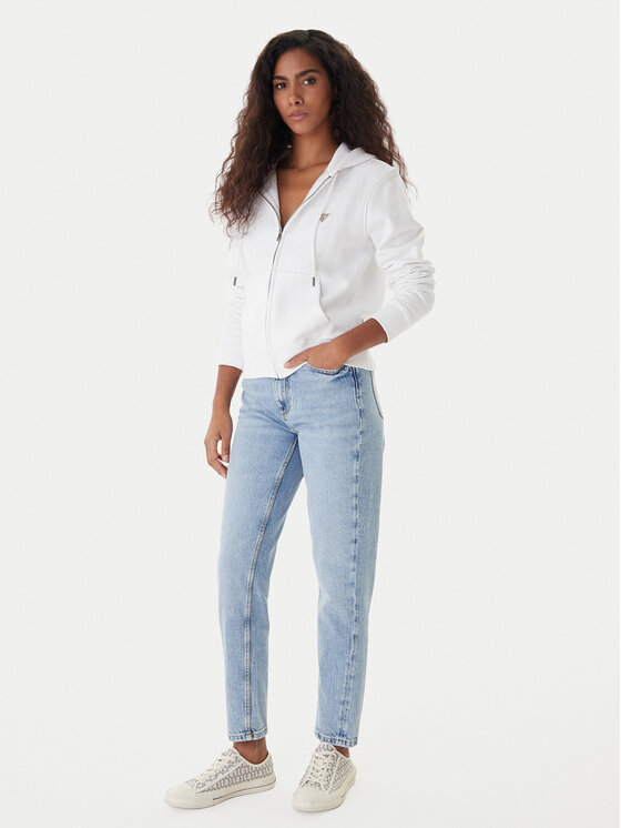 Guess Guess Jeans hlače W2YA21 D4NH6 Modra Mom Fit