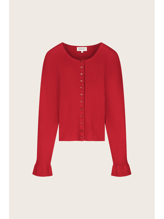 Fabienne Chapot Fabienne Chapot Kardigan 6962-1629-174 Czerwony Regular Fit