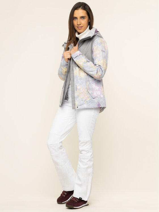 Roxy Roxy Kurtka snowboardowa Jetty Snow ERJTJ03232 Szary Regular Fit
