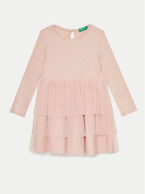 Gyerek Elegáns ruha United Colors Of Benetton, Méret: 116, Rózsaszín, 4TQFGV022
