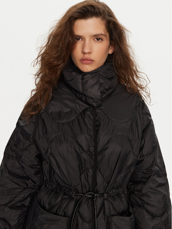 Deha Deha Télikabát D12833 Fekete Relaxed Fit